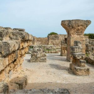 Ancient stone ruins in Carthage 
