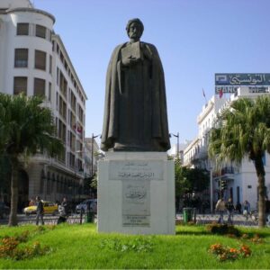 Statue of Ibn Khaldun in Tunis